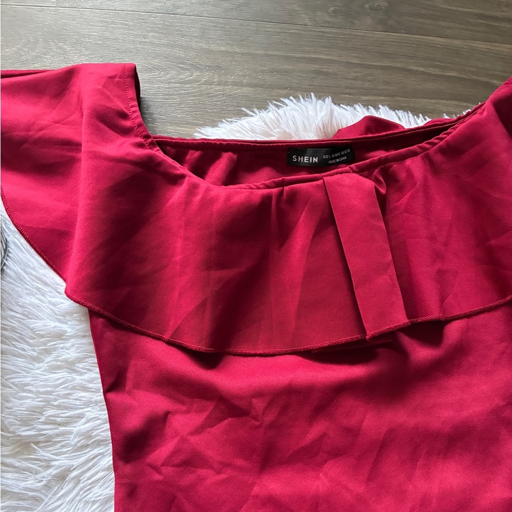 SHEIN Off-Shoulder Ruffled Dress ❣️ - Picture 6 of 10